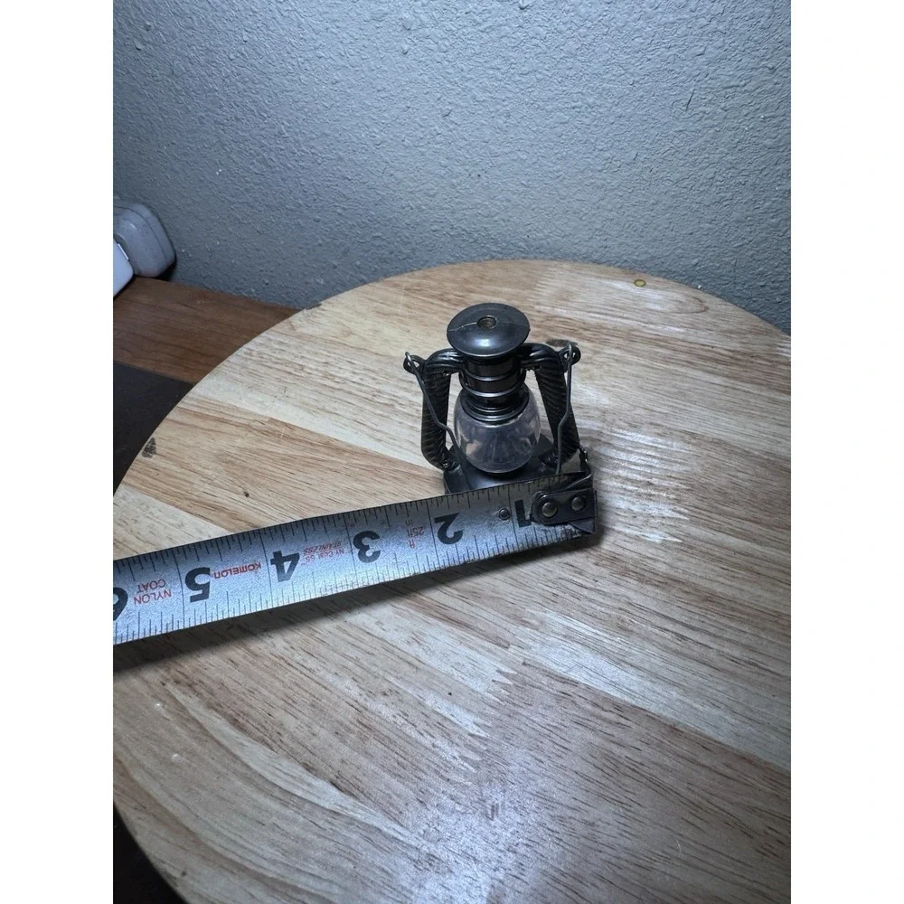 Copper‎ Vintage Minature Oil Kerosene Lamp Light Pencil Sharpener